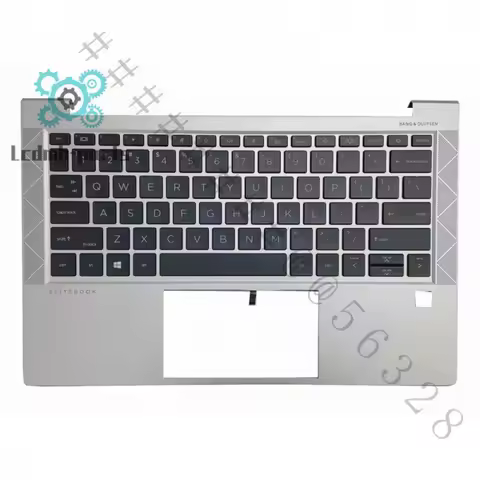AZ+New US Backlit Palmrest Upper C Shell Keyboard M21674-001 For HP EliteBook 830 735 G7 G8 Laptop R