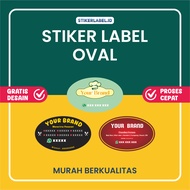 LABEL STICKER - PRINT CHROMO STICKER - OVAL STICKER
