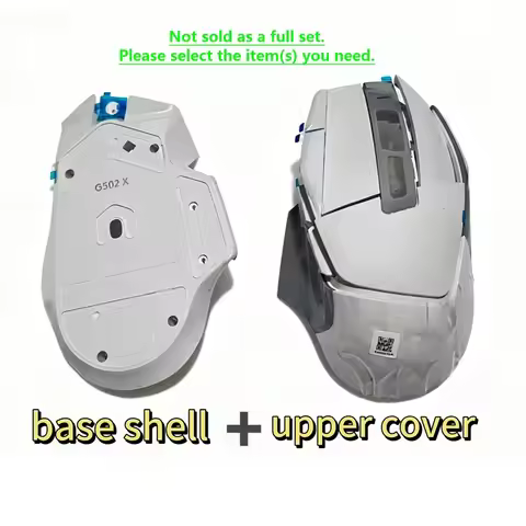 Original Replacement Kit for Logitech G502 X White Wired Edition | Includes Shell, Bottom Cover, Scr