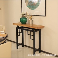 【TikTok】#Console Tables Altar Strip Side Table Simple Modern Solid Wood Iron Console Corridor Aisle Side View Table