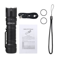 [ถูกสุด🇹🇭✅]Sofirn SC33 XHP70.3 HI LED 21700 Rechargeable Tactical Flashlight 5200Lm USB C With l E-S