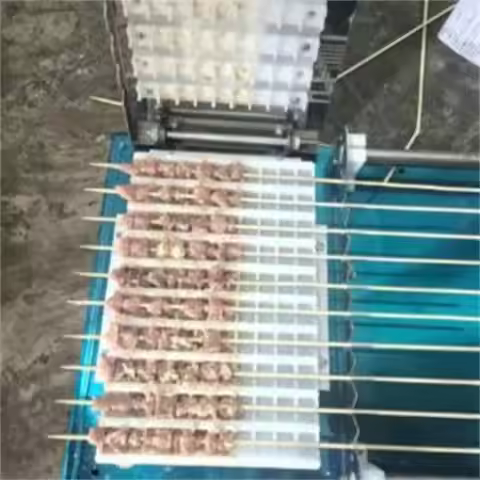 Manual Mutton Shashlik Skewer Machine Small Barbecue Kebab Skewer Making Machine