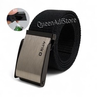 110cm - 210cm CANVAS BELT BUCKLE 4cm MEN WOMEN BUCKLE OPEN BOTTLE BELT BLACK