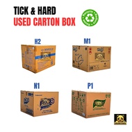 [USED] Carton Box/Kotak Terpakai/Storage Box Secondhand/Kotak Keras Besar/Packing Box/ Kotak Pindah 