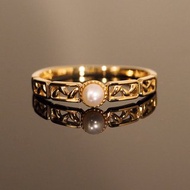 18K金珍珠小米戒指 18K Gold Pearl Millet Ring