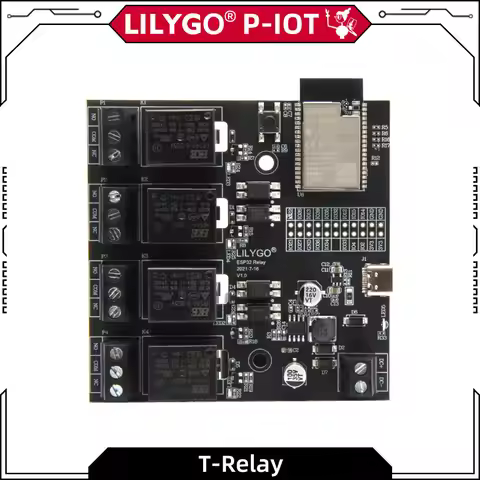 LILYGO® TTGO T-Relay ESP32 DC 5V 4 Groups Relay HRS4H-S-DC5V 4MB Flash IOT Relay Module Suport WiFi 