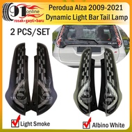 Vland Perodua Alza 2010-2021 Dynamic LED Light Bar Tail Lamp with Signal Running - Black + Clear