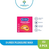 Kondom Gerigi Durex Pleasuremax Isi 3 Sachet Condom Bergerigi Bergrigi