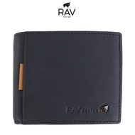 RAV DESIGN Men's Standard Wallet with Flip RFID / Genuine Leather / Black / RVW752G2