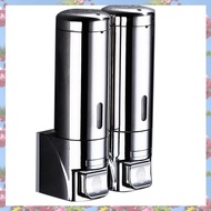 Soap Dispenser Wall Wall-Mount Hotel Shampoo Lotion Liquid Soap Dispenser Stainless Steel Hand Soap 