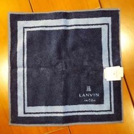 🌟全新品🌟日本購入，專櫃正品LANVIN藍色簡約手帕/小方巾