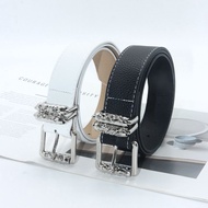 Chrome*Hearts Retro Belt Roller Personalized Hollow Casual Pin Buckle Versatile New Belt Punk Jeans 