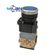 【Hot-Selling】 1PCS LED LA38-11DS Latching Switch Sliver Contact Push Button Switch with 22mm 220V 24