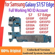Original Unlocked Motherboard for Galaxy S7 Edge Mainboard G935F G930F G930FD G935FD G935V Logic Boa