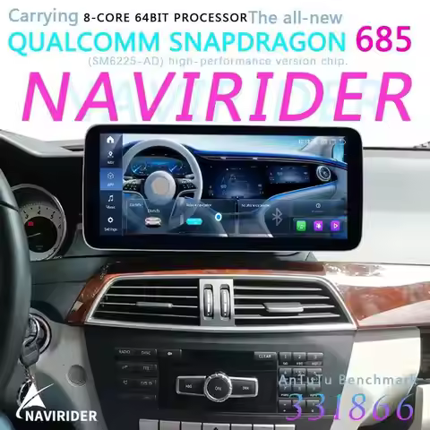 Android 12.3" Multimedia Player For Benz C Class C180 C300 2011-2014 Car Radio GPS Navigation Qled S