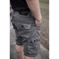 Hugo Pants - Celana Pendek Cargo Jumbo Pria Distro Army Cwok Dewasa Bahan Katun Dreil Premium