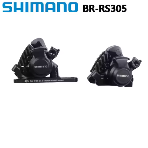 Shimano RS305 Brake Flat Mount Front Rear Mechanical Disc Brake With L05A Pads For Road Bicycle Bike
