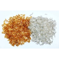 Gold silver bamboo sequin beads