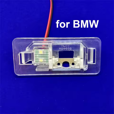 Car Rear View Camera Bracket License Plate Lights Housing Mount for BMW 1 3 7 E46 E90 E91 M3 X1 X3 X
