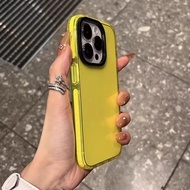 Sarung silikon jelas untuk iPhone 15 Pro Max, 14, 13, 16, reka bentuk ringkas, anti-kuning, kalis ke