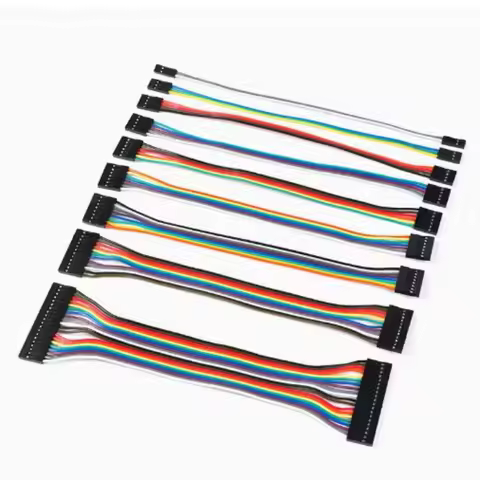 10pcs 20cm 30cm 2.54mm Dupont Wire Female to Female 2/3/4/5/6/7/8/9/10P Dupont Cable Jumper Cable