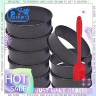 8 Pack Stainless Steel English Muffin Rings 4 Inch Crumpet Rings Nonstick Pastry Ring Mold,Egg Rings