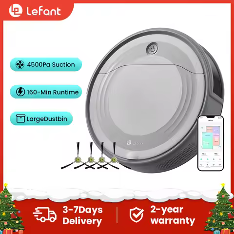 Lefant M310 Robot Vacuum Cleaner– 4500Pa Suction, Ultra-Slim & Quiet, PreciSense Obstacle Avoidance,