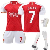 23-24 Arsenal Home New Match Red Football Jersey No. 7 Saka 9 Hot Sols 29 Harvards 41 Lace Jersey