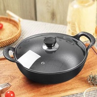 Thickened Cast Iron Ingot-Shaped Pot Pot Cover Universal Induction Cooker Old-Fashioned Cast Iron Pot Chicken Pot Japane