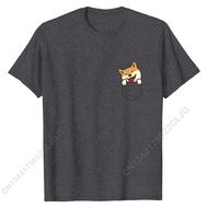 Cute Shiba Inu In Your Pocket Akita Dog Lover Owner Gift T-Shirt Coupons Mens T Shirts Cotton T Shir