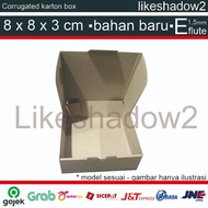 Pizza Box/ 8x8x3 cm/ 8 x 8 x 3 cm Cardboard Packing/ Packaging Box/ Cardboard Box Brownies Cake Food