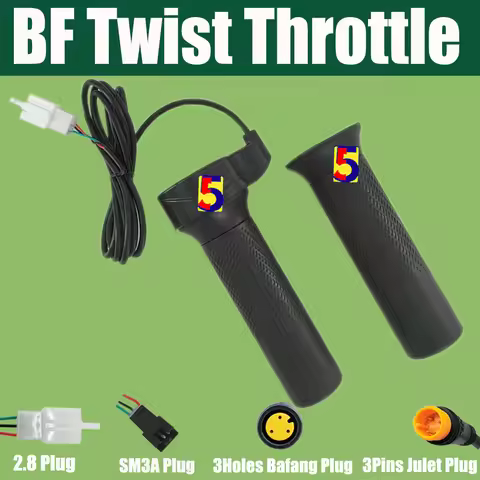 Ebike Throttle Bafang Thottle Bafang Motor Throttle+Julet/SM/2.8 Plug 24V/36V/48V/60V/72V/84V Ebike 