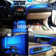 台灣現貨適用於2012-2016款豐田七代凱美瑞內飾改裝貼紙Toyota Camry XV50中控檔位碳纖維裝飾貼保護