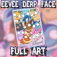 POKEMON TCG HOLOGRAM ENGLISH VERSION CARD - EEVEE DERP FACE