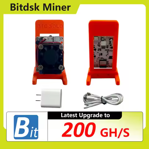 New 2025 Latest Bitdsk N8 Solo Miner 200Gh/s Miner Home Mining BM1397 Asic Chip BTC Miners Cryptos M