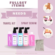 [READY STOCK] CLAIM BAUCAR NEEDS COSMETIC/ NEEDS KERATIN HAIR SPRAY SERUM/NEEDS TRAVEL KIT