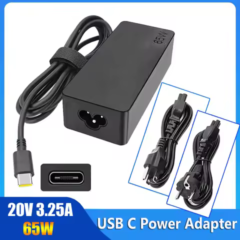 Home Office Charger Adapter For Laptop USB C Interfere 3.25A 20V 65W Type C Power Charger Adapters F