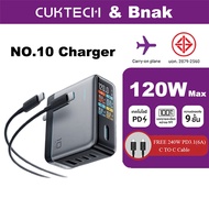 ZMI CukTech 10 GaN Charger 120W Adjustable Power Converter Fast Charging Digital Display Charging
