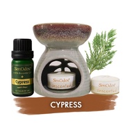 Oil Burner + Cypress Pure Essential Oil