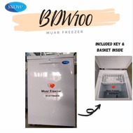 (MUAR FREEZER) SNOW Chest Freezer BDW100 100liter