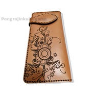 Genuine leather wallet for women and men, long wallet