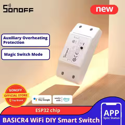 SONOFF BASICR4 WiFi Switch DIY Universal Breaker Relay Moudle Timer Smart Home Magic Switch Mode eWe