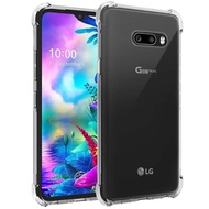 เคสโทรศัพท์ป้องกันกันชนยางหลังซิลิโคนสำหรับ LG G8X V30 V50 V60 ThinQ G8