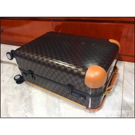 [ST]💘Foreign Trade Wide Trolley Coffee Plaid Luggage Carry-on Luggage Universal Wheel Travel Password Business22Inch Uni