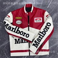 Pakaian Perlumbaan F1, Jaket Kulit Marlboro, Jaket PU, Pakaian Menunggang Motosikal Harley, Jaket Mo
