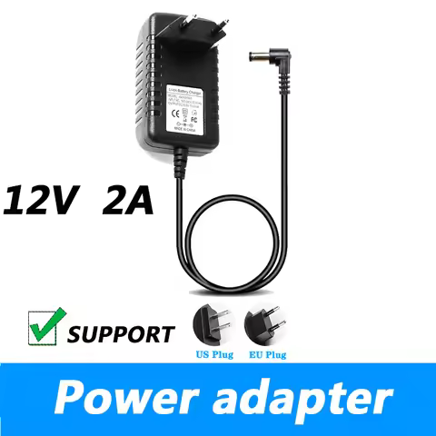 12V 24W EU US Plug Driver Adapter AC110V 220V To DC L-type Orifice 12V 2A 3.5*1.35MM LED Power Suppl