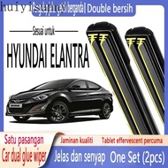 HYS    Hyundai ELANTRA Dedicated Wiper HYUNDAI ELANTRA (2011-2017) Double Rubber Strip Wiper 2007-2012 Cartilage Wiper Front Windshield Wiper Silent Front Wiper Rear Wiper
