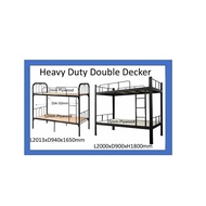 DOUBLE DECKER BED / KATIL BESI 2 TINGKAT / KATIL DOUBLE DECKER / KATIL TINGKAT PLYWOOD