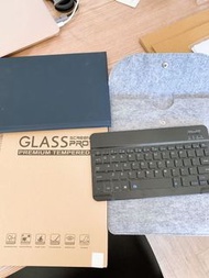 Apple Ipad 9.7 case/藍色壳/藍牙鍵盤/保護套/鋼化膜全新/禮物