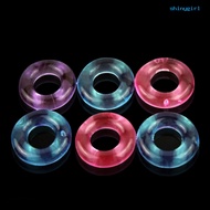  6Pcs Cock Ring Fun Safety Material Multicolor Exquisite Wireless Add Happiness Washable Delay Ejaculation Lock Ring for Home